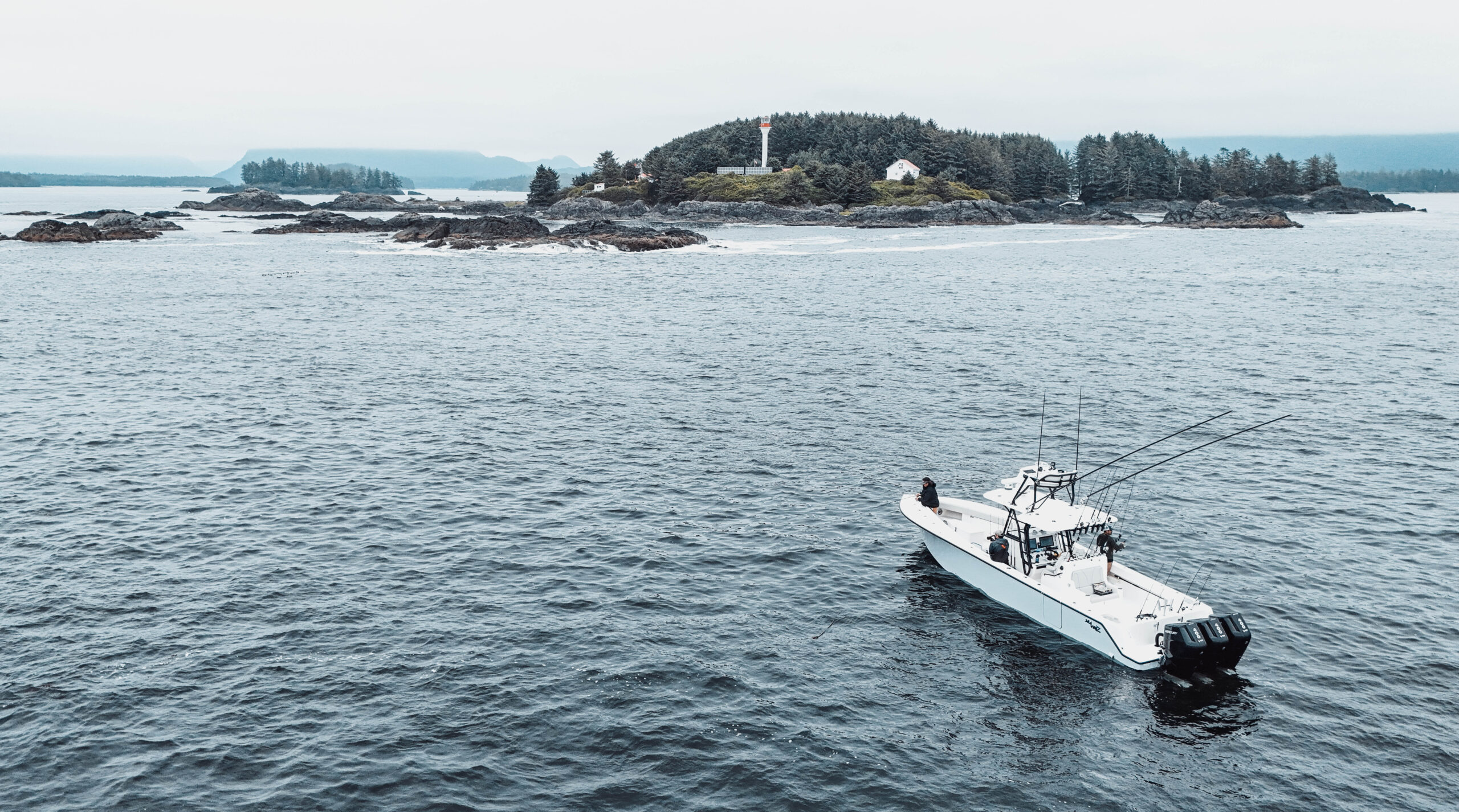 a beautiful view while fishing Vancouver Island