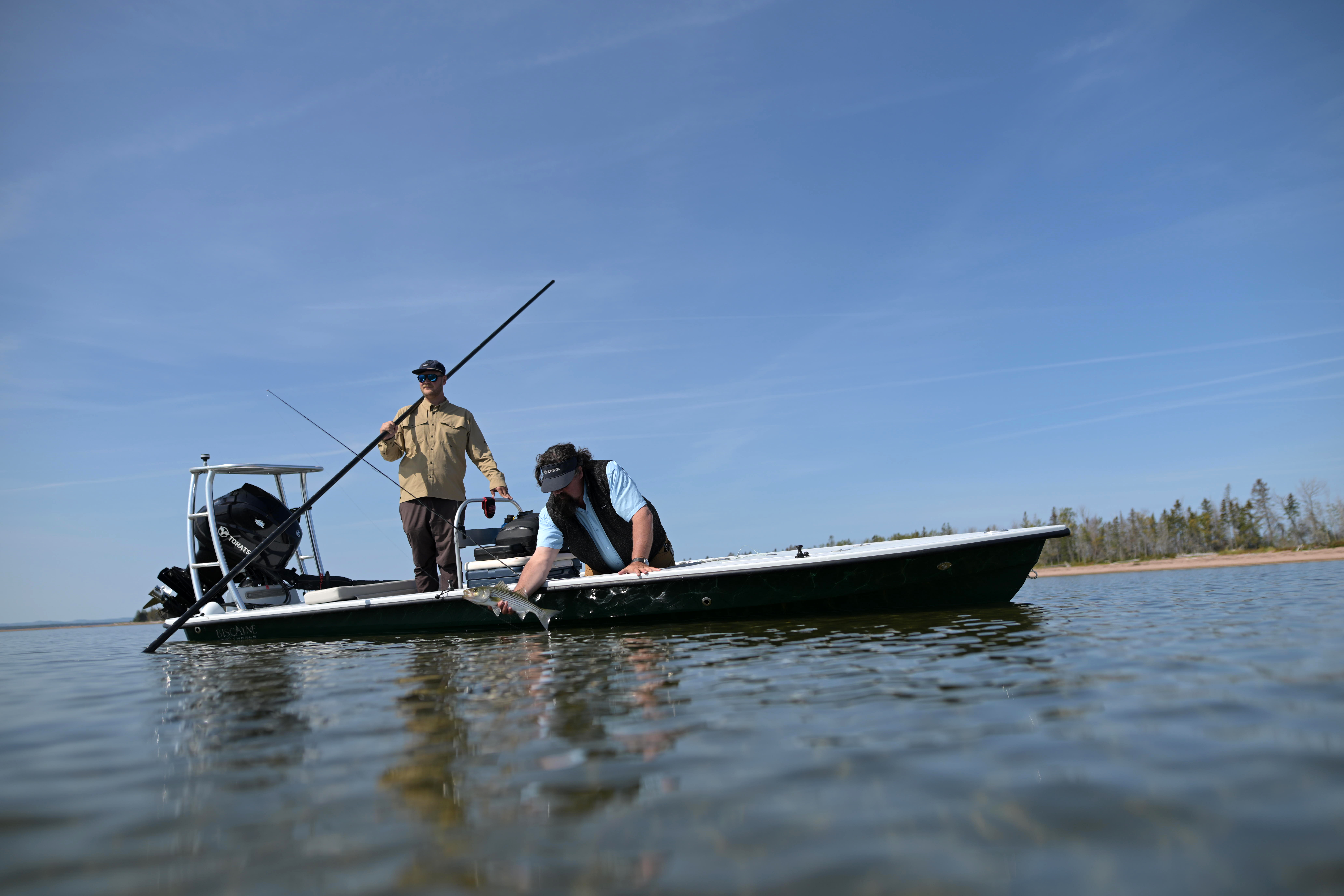 striped bass fishing Quebec