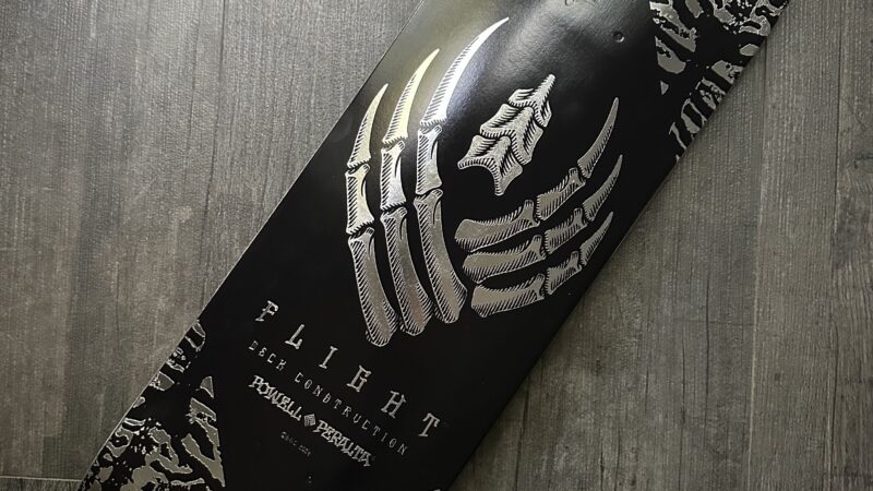 Powell Peralta Flight Skeleton Silver Deck